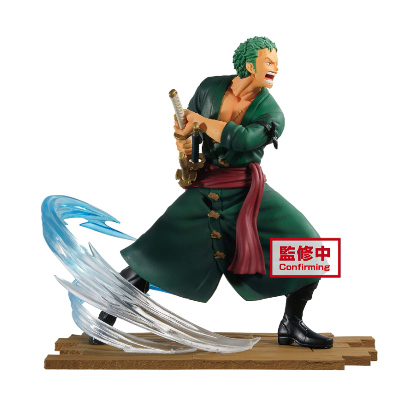 Banpresto ONE Piece Log File Selection-Fight-vol.1 Zoro Roronoa, Multiple Colors (BP16732)